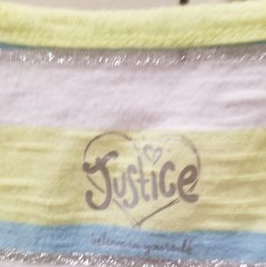 Short-sleeved girls Justice tank top